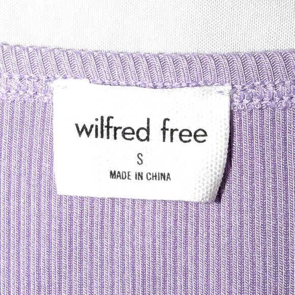 Wilfred Free | Aritzia Ribbed Tank Midi Dress in Lilac Purple | Size Small - Picture 3 of 11